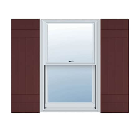 Ekena Millwork 14 in. W x 51 in. H Builders Edge, 2 Batten, Board-n-Batten Shutters, 078 - Wineberry, PR 080140051078